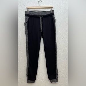 Lulu Lemon Black and Grey Joggers with Pockets